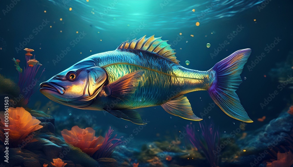 Fototapeta premium fish in aquarium