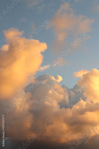 sunset sky with clouds