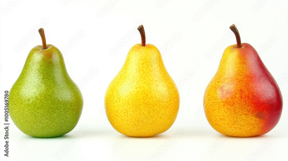 Fresh pear fruit isolated over white background Fresh pear fruit isolated over white background