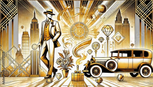 Art Deco Gatsby Style