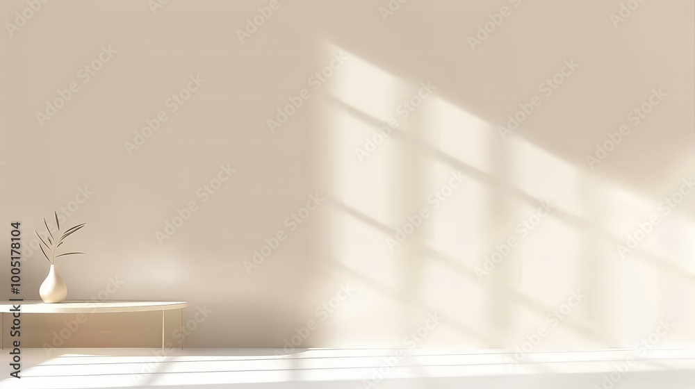 Fototapeta premium Minimalist Interior Design with Natural Light