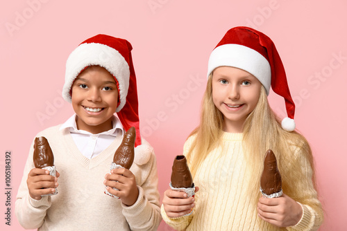 Happy diverse children in s...