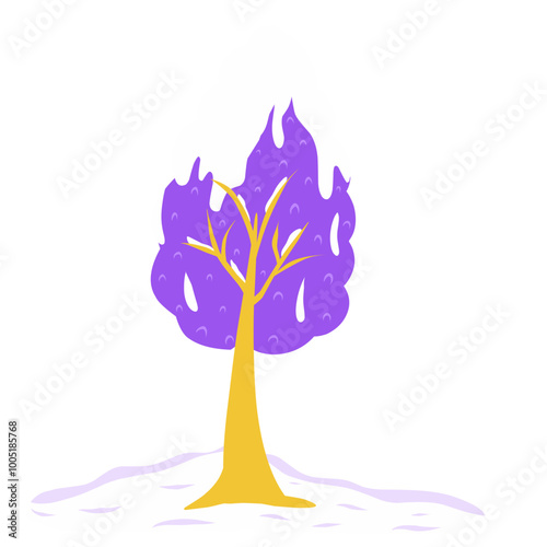 Purple Winter Decoration 