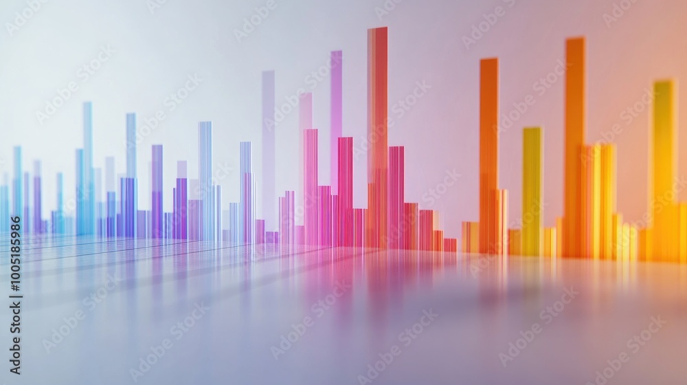 Colorful Abstract Sound Wave Visualization Colorful Abstract Sound Wave Visualization