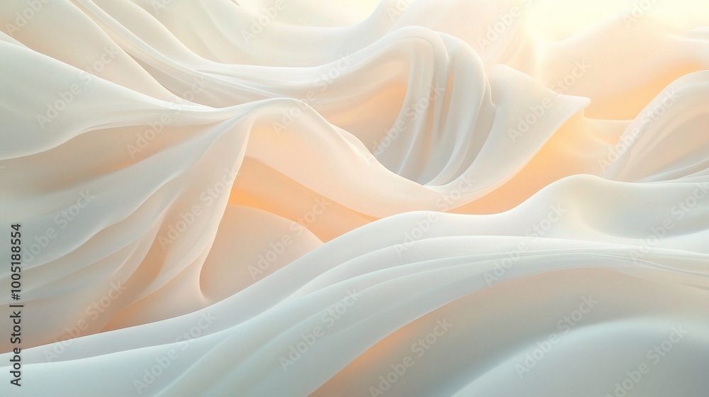 Obraz premium Soft Flowing Fabric in Gentle Light