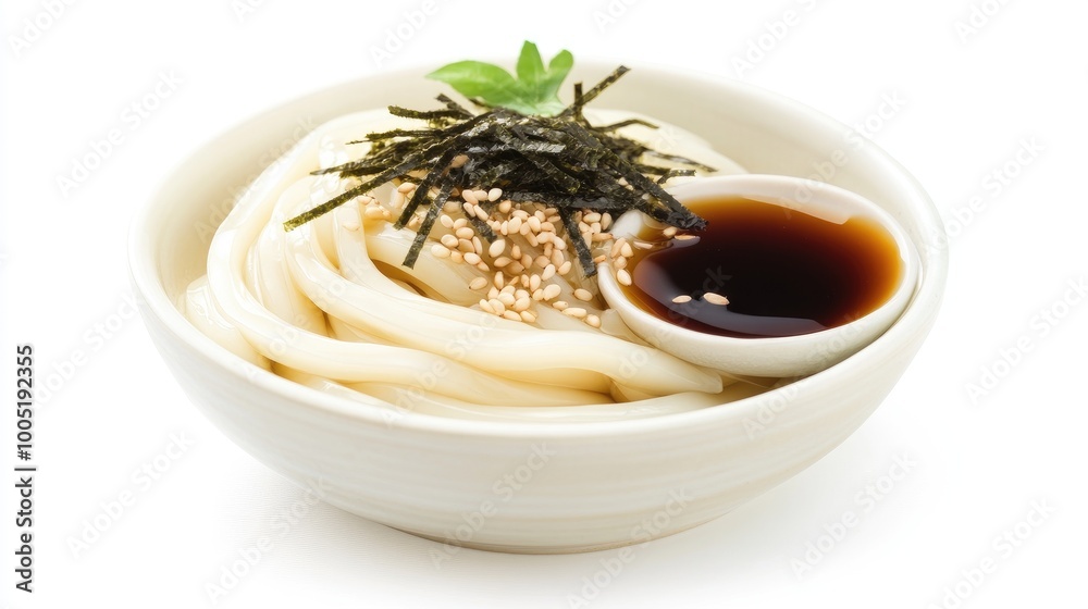 Delicious Noodle Dish with Sauce and Toppings Delicious Noodle Dish with Sauce and Toppings