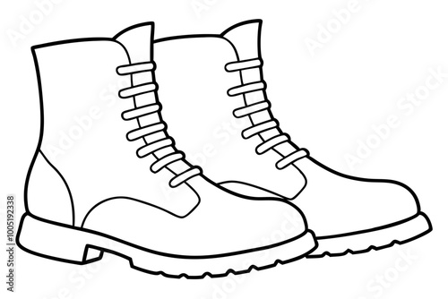  Soldier Army Combat Boots Silhouette Vector, Combat Boot Silhouette