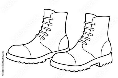  Soldier Army Combat Boots Silhouette Vector, Combat Boot Silhouette