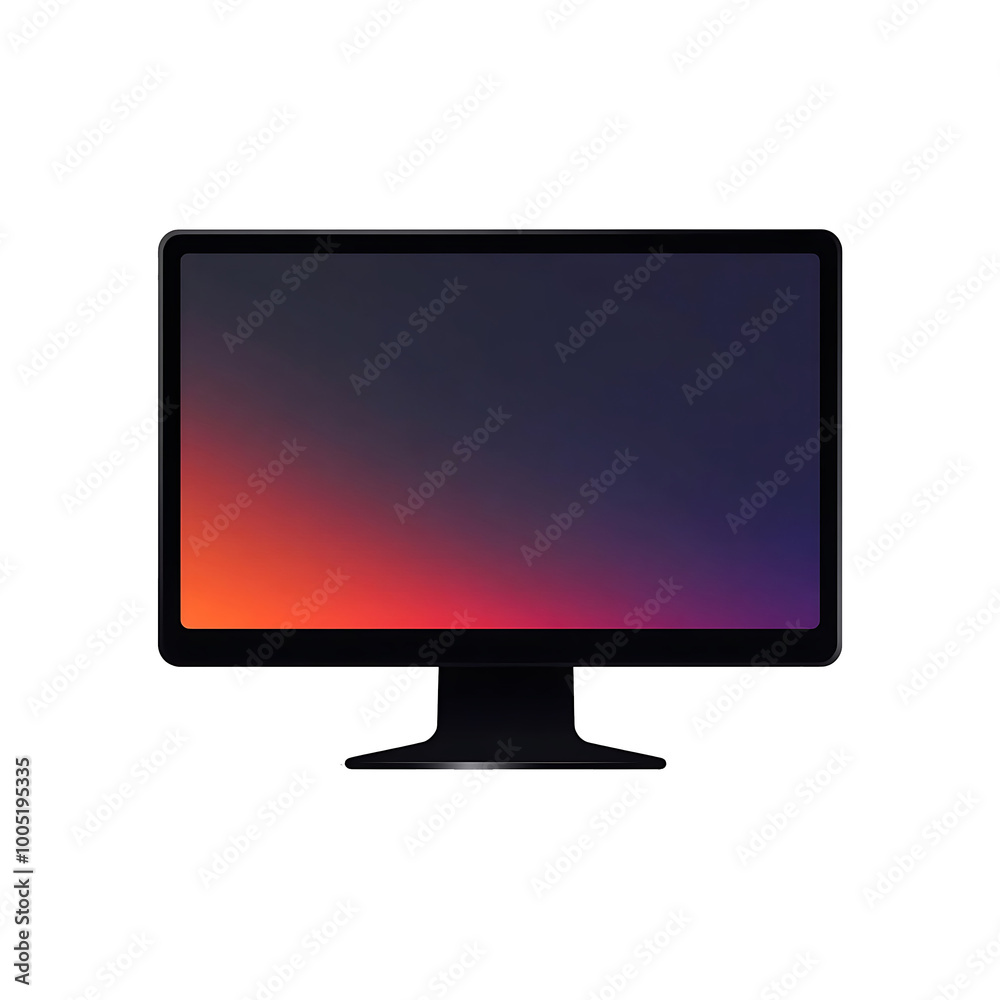 lcd tv monitor isolated on white background lcd tv monitor isolated on white background
