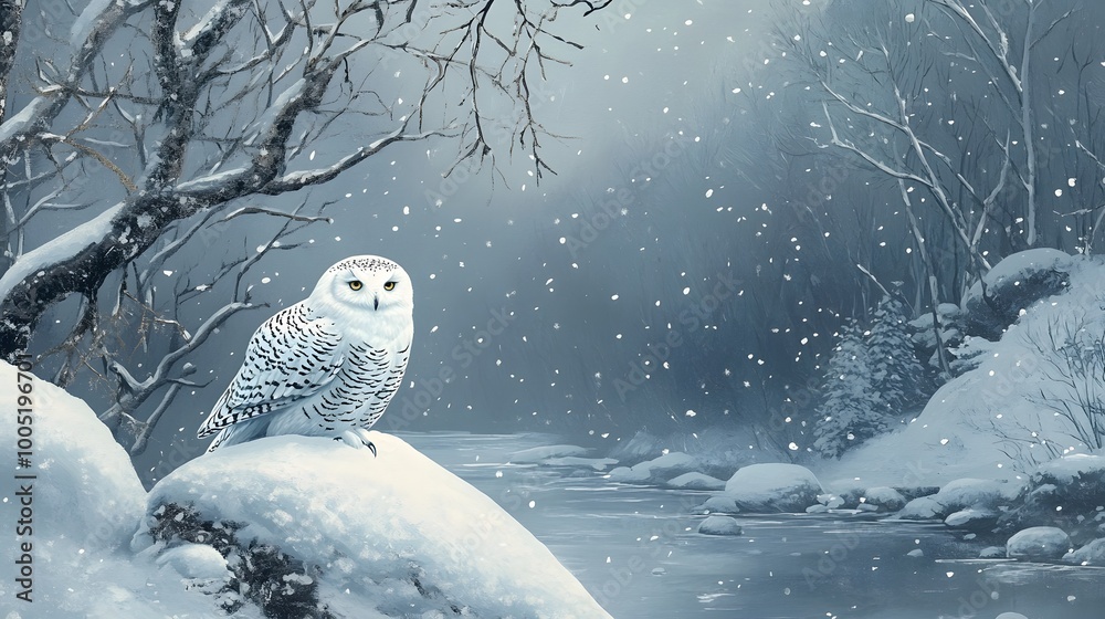White Owl in the Snow, Abstract Image, Texture, Pattern Background, Wallpaper, Cover and Screen for Smartphone, PC, Laptop, 9:16 and 16:9 Format White Owl in the Snow, Abstract Image, Texture, Pattern Background, Wallpaper, Cover and Screen for Smartphone, PC, Laptop, 9:16 and 16:9 Format