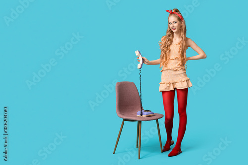 Beautiful young happy woman...