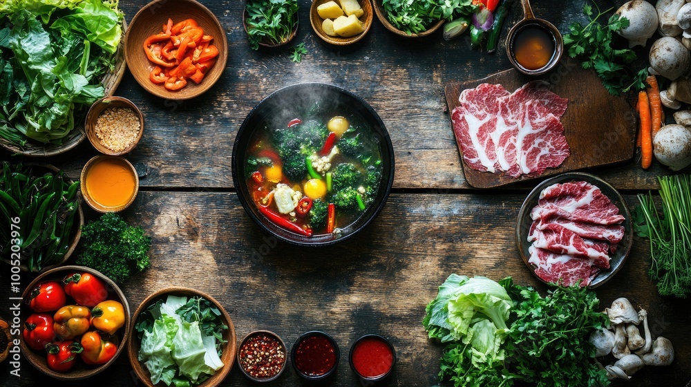 custom made wallpaper toronto digitalFresh Ingredients for Homemade Soup and Stews