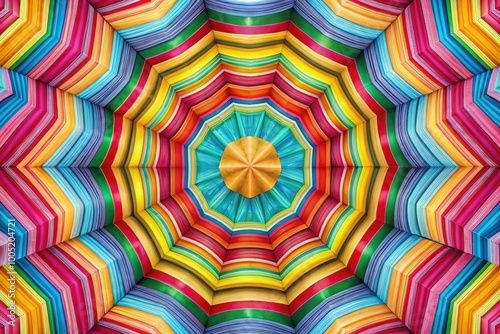 Vibrant, seamless umbrella-inspired canvas texture featuring a kaleidoscope of colors and playful stripes, perfect for adding a pop of whimsy to digital designs and backgrounds.