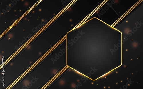 Geometric shapu luxury color background banner