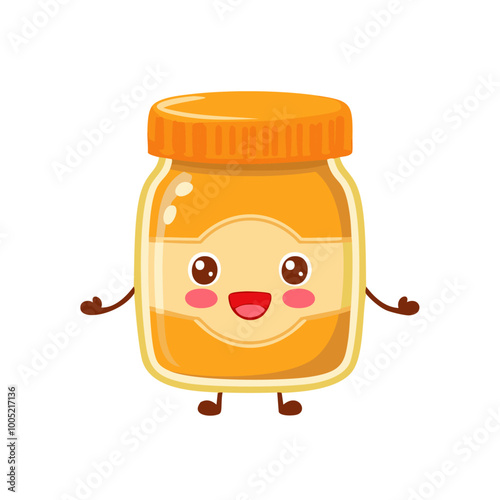 Peanut Butter Food Eat Meal Snack Cuisine Animation Kawaii Character
