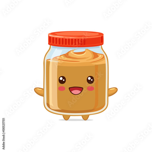 Peanut Butter Food Eat Meal Snack Cuisine Animation Kawaii Character
