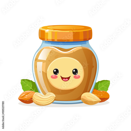 Peanut Butter Food Eat Meal Snack Cuisine Animation Kawaii Character
