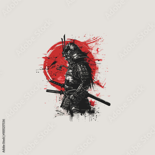 samurai warrior vector illustration

