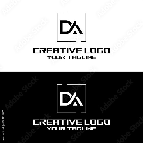 creative letter logo da desain vektors