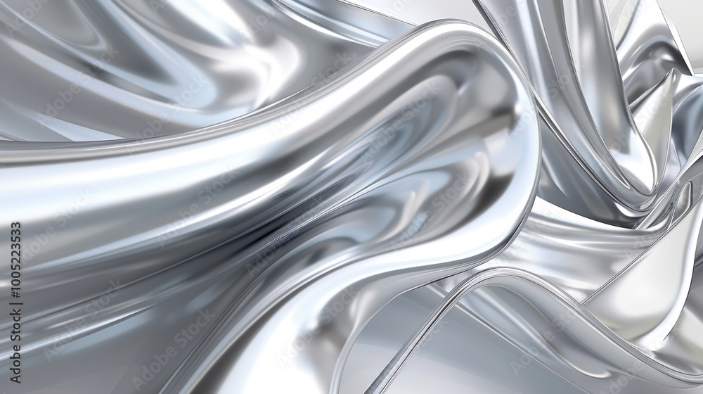 Abstract Silver Swirling Metallic Texture Abstract Silver Swirling Metallic Texture
