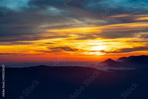 Volcano Nevado de Colima National Park in Jalisco, Mexico