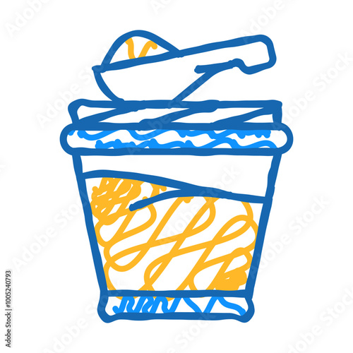 ghee milk product doodle icon sketch vector. ghee milk product sign. isolated symbol illustration