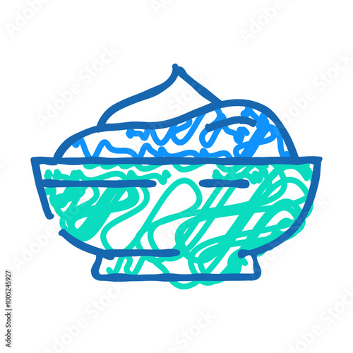 quark milk product doodle icon sketch vector. quark milk product sign. isolated symbol illustration