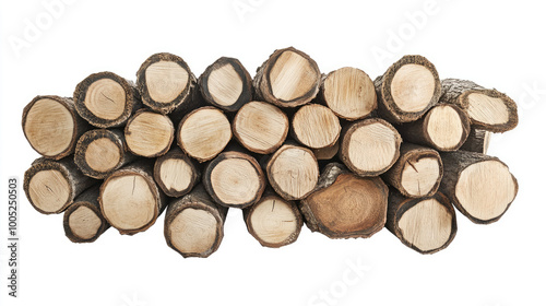 firewood on a transparent background