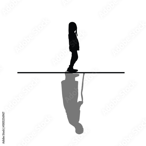 Life circle human silhouette vector