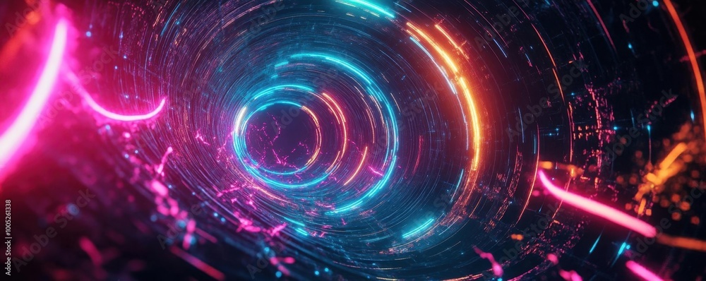 3D 2029 in glowing neon colors, surrounded by swirling energy particles, placed in a dark scifi environment with digital elements 3D 2029 in glowing neon colors, surrounded by swirling energy particles, placed in a dark scifi environment with digital elements