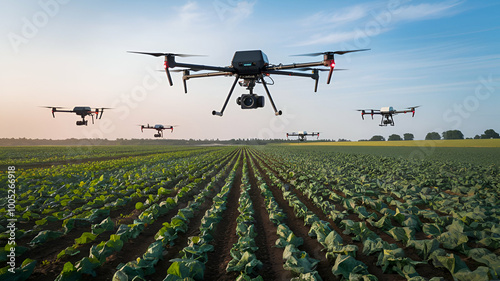 Drones utilized for farming, including research, wellbeing, salvage, and landscape filtering innovations. Drones additionally screen soil dampness and yield issues, and send information to shrewd ranc photo