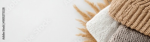 Close-up of sustainable fashion packaging made from organic and recycled materials, eco-friendly fashion, organic materials branding