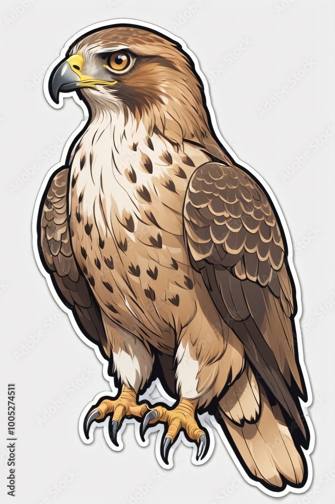 Eagle standing full body