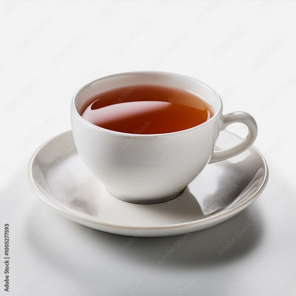 紅茶が入った白いマグカップのイラスト素材 紅茶が入った白いマグカップのイラスト素材