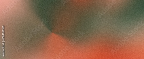 A Smooth Dark orange green grainy gradient background black abstract backdrop, noise mix color texture webpage header wide banner design.