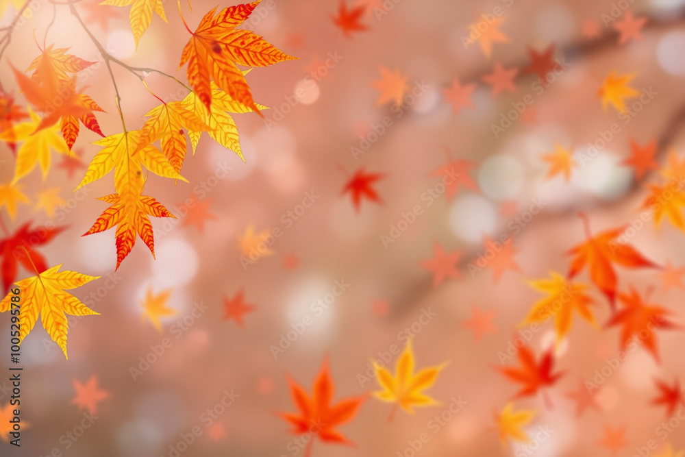 autumn leaves background.generative AI autumn leaves background.generative AI