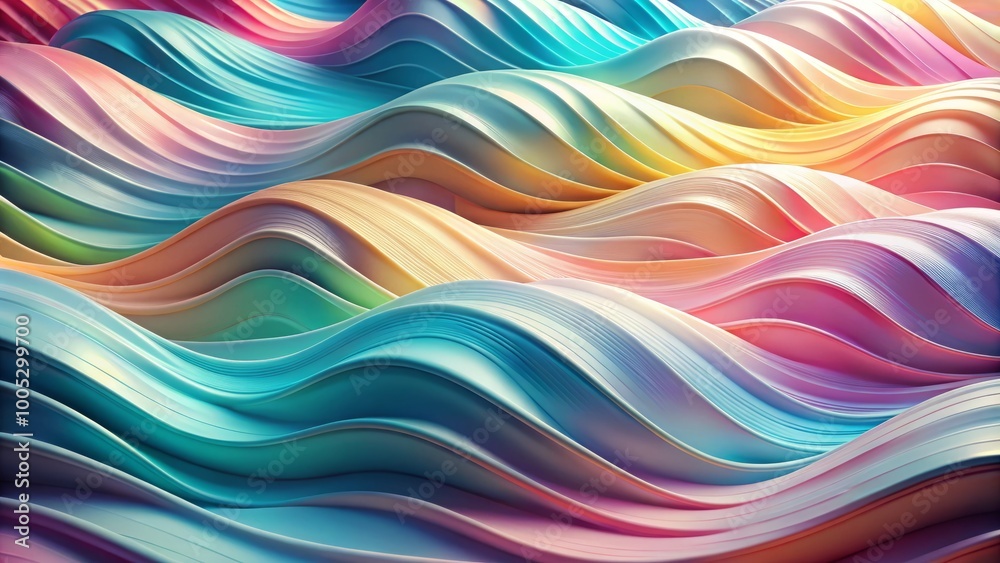 A soothing pastel wave background designed for technology and design, showcasing gentle color tones that inspire A soothing pastel wave background designed for technology and design, showcasing gentle color tones that inspire