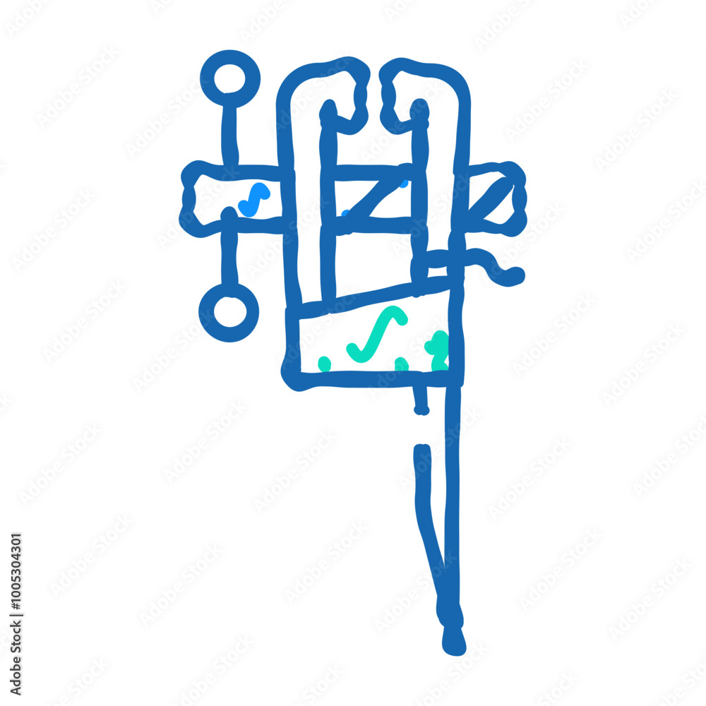 leg vice doodle icon sketch vector. leg vice sign. isolated symbol illustration leg vice doodle icon sketch vector. leg vice sign. isolated symbol illustration