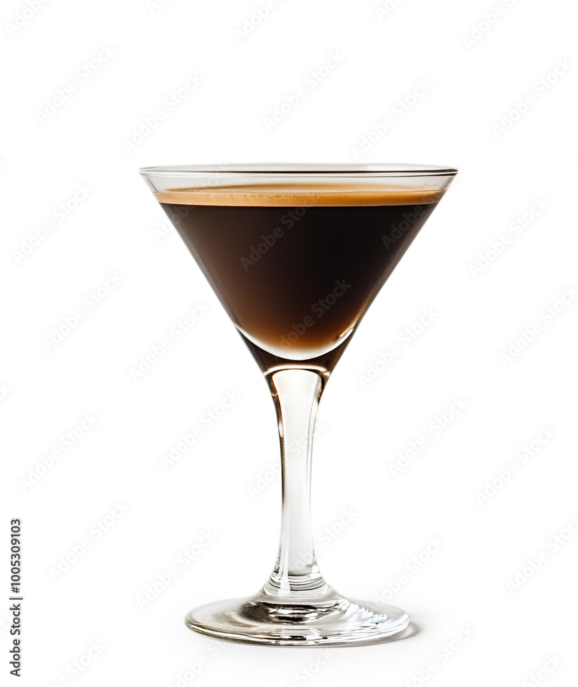 Espresso Martini cocktail on transparent background Espresso Martini cocktail on transparent background