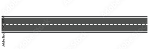 Road vector illustration isolated on white background.