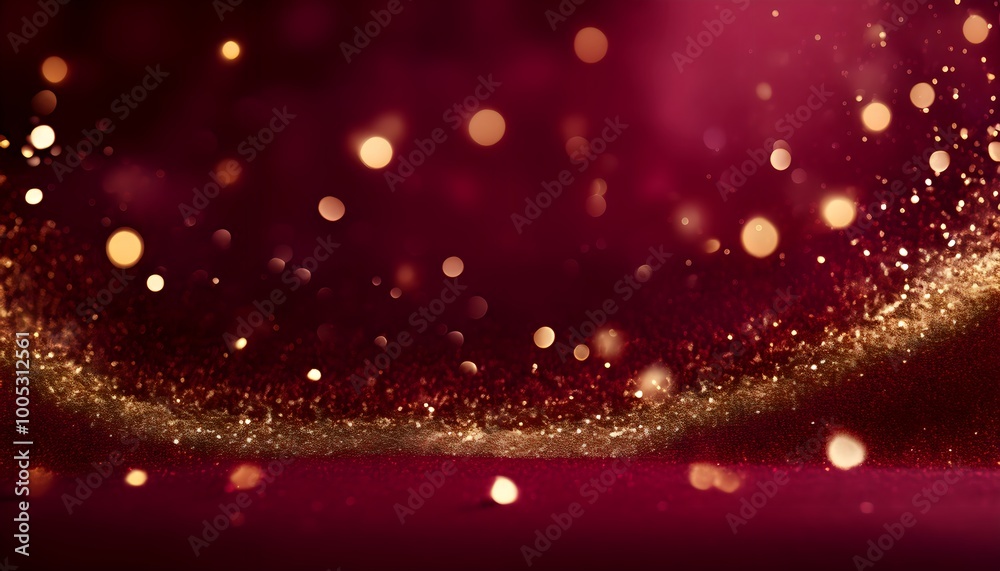 Elegant Deep Burgundy Background with Gold Sparkles – Potent and Feminine Design Elegant Deep Burgundy Background with Gold Sparkles – Potent and Feminine Design