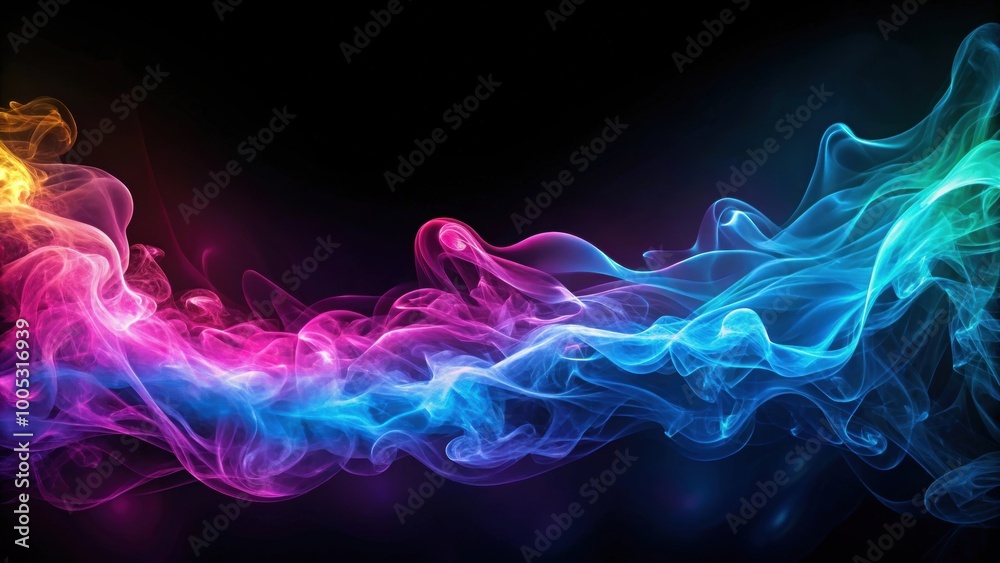 Neon smoke waves background, neon, smoke, waves, abstract, vibrant, colorful, glow, illuminated, futuristic, digital, design Neon smoke waves background, neon, smoke, waves, abstract, vibrant, colorful, glow, illuminated, futuristic, digital, design