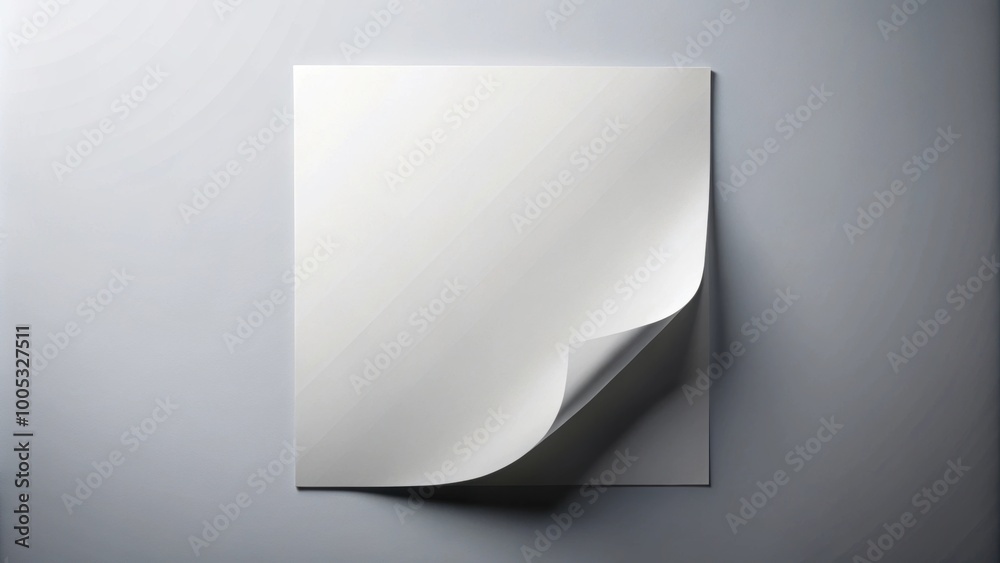 Page curl with shadow on blank sheet of paper, page curl, shadow, blank paper, curled edge, realistic, mockup Page curl with shadow on blank sheet of paper, page curl, shadow, blank paper, curled edge, realistic, mockup