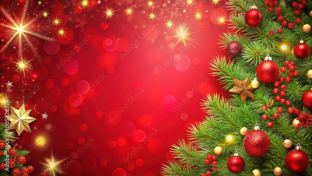 Vibrant Christmas red background perfect for festive holiday designs, festive, Christmas, red, background, holidays
