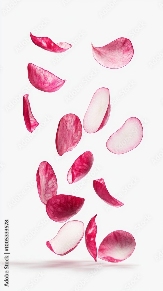 Falling Pink Petals Generative AI Falling Pink Petals Generative AI