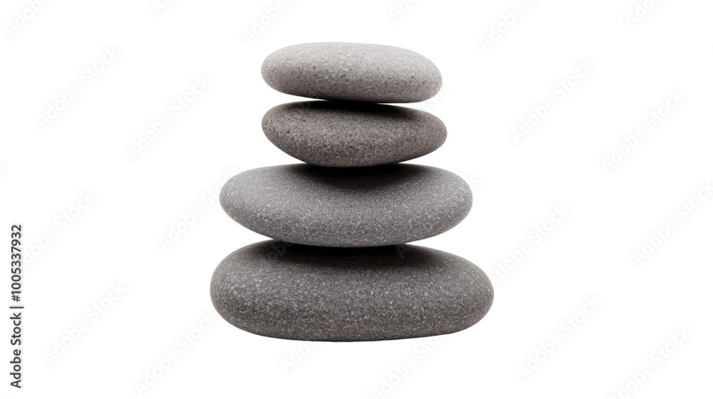 stones balanced in a zen formation on a transparent background stones balanced in a zen formation on a transparent background