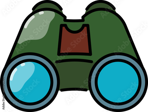 Binoculars line icon
