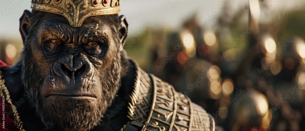 Obraz premium Majestic Gorilla Portrait in High Definition