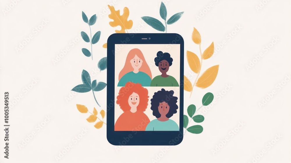 Family connecting over video calls, sharing joyful moments and strong bonds Family connecting over video calls, sharing joyful moments and strong bonds