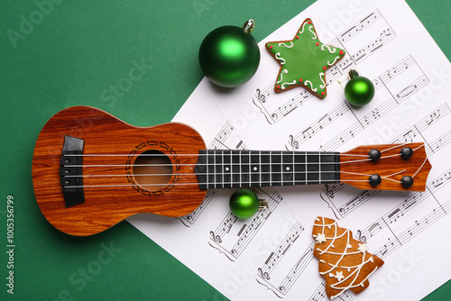 Composition with ukulele, m...
